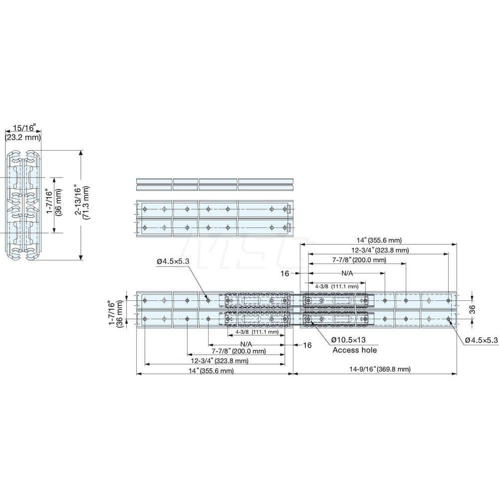 Sugatsune ESR-10-14 Drawer Slides