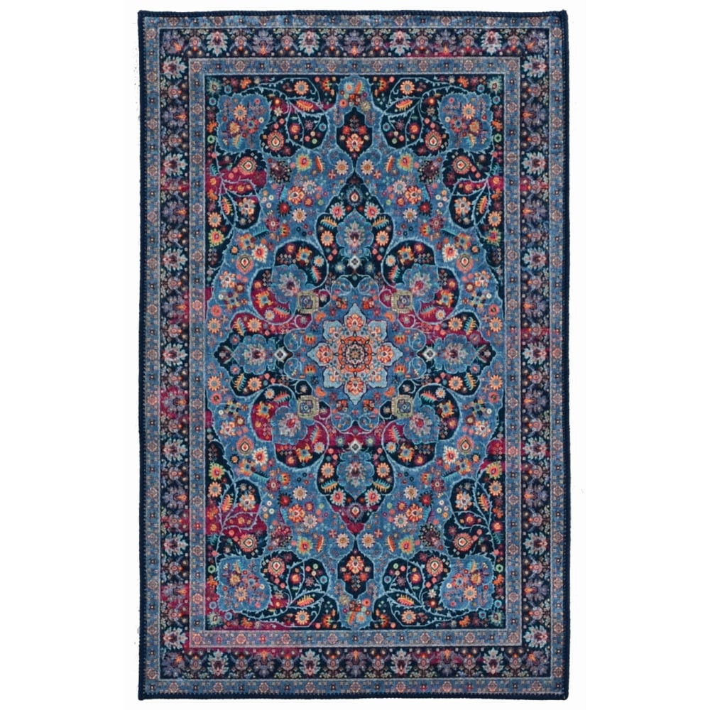 LINON HOME DECOR PRODUCTS, INC RUGEM0623 Linon Innova Area Rug, 2-9/53ft x 3-9/53ft, Mayhew Navy/Blue