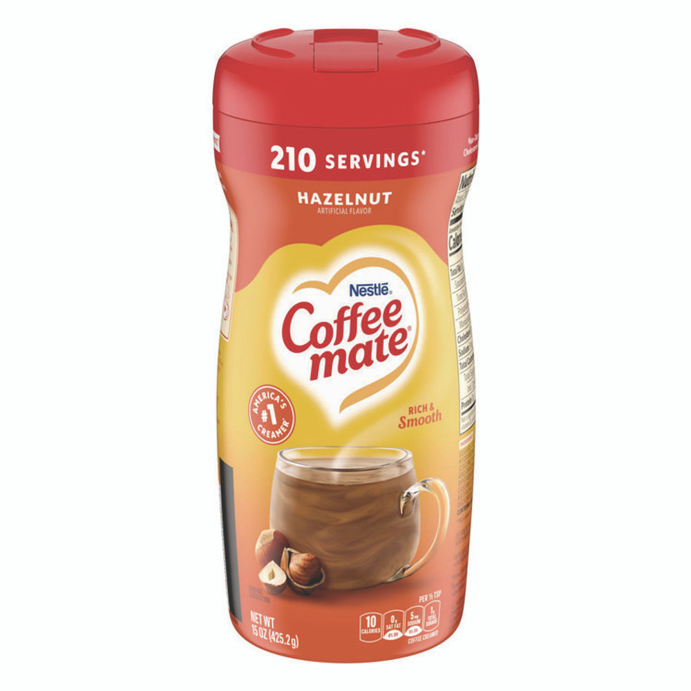 NESTLE Coffee mate® 12345 Hazelnut Creamer Powder, 15oz Plastic Bottle