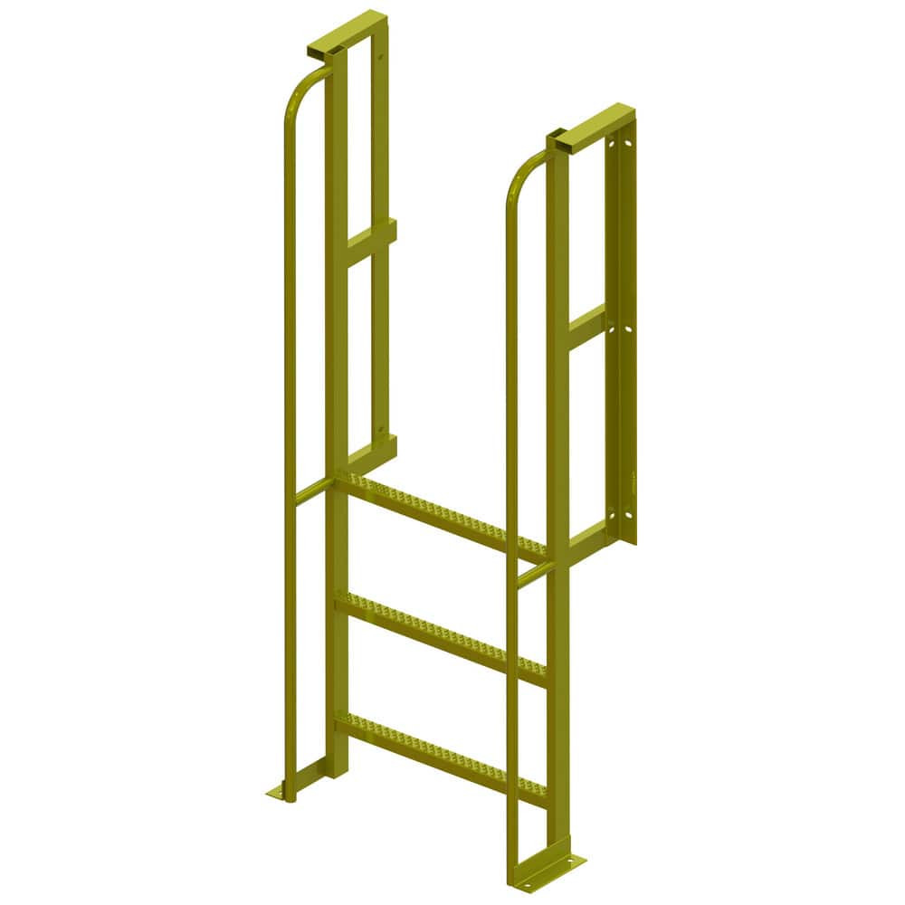 TRI-ARC UCL9003246 3-Step Steel Step Ladder: 6' High