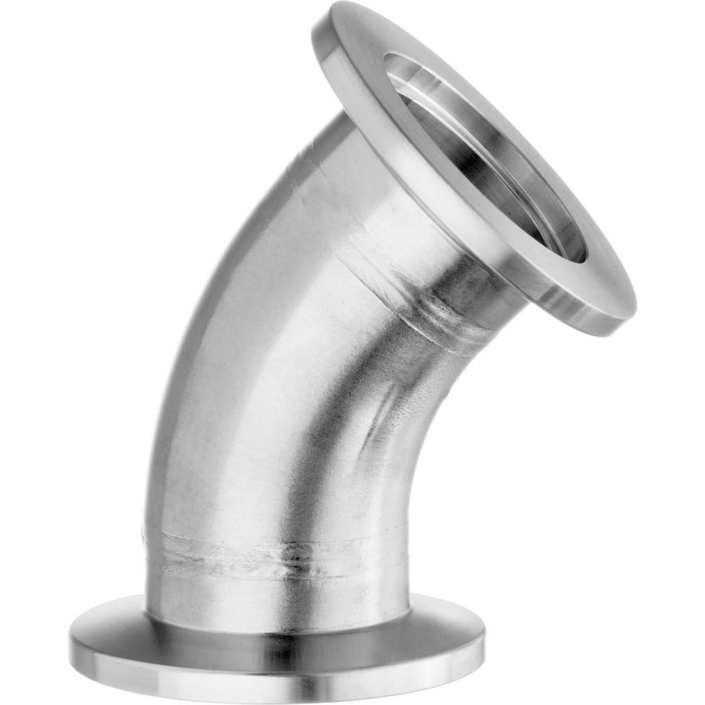 USA Industrials ZUSA-TF-VAC-56 Metal Vacuum Tube Fittings; Material: Stainless Steel ; Fitting Type: 45 Degree Elbow ; Tube Outside Diameter: 0.750 ; Fitting Shape: 450 Elbow ; Connection Type: Quick-Clamp ; Maximum Vacuum: 0.0000001 torr at 72 Degre