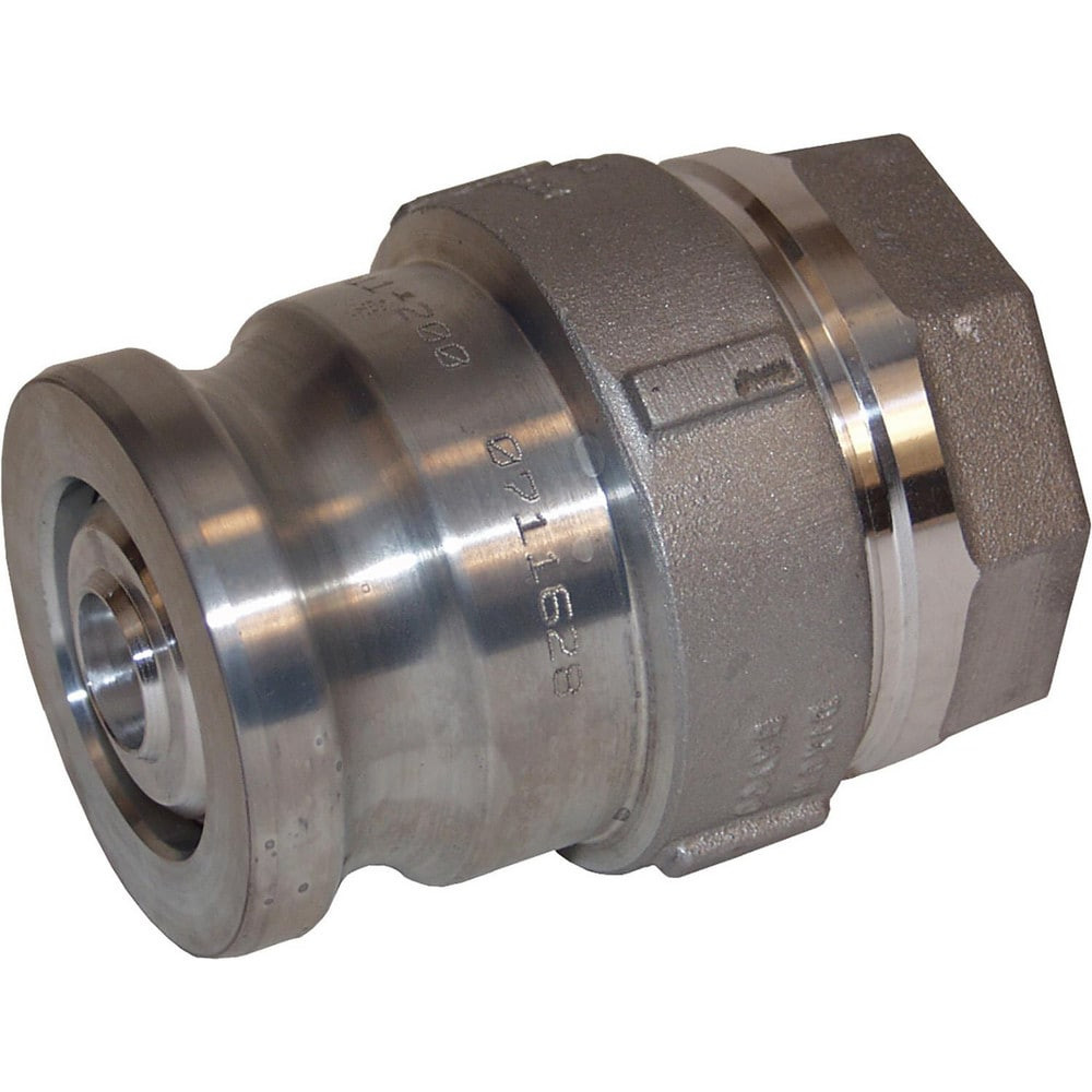 Dixon Valve & Coupling DBA12-200 Reusable Hose Fittings; Type: Adapter ; Thread Size: 2 in ; Material: Aluminum ; Thread Standard: NPT ; Connection Type: Threaded ; UNSPSC Code: 40141734