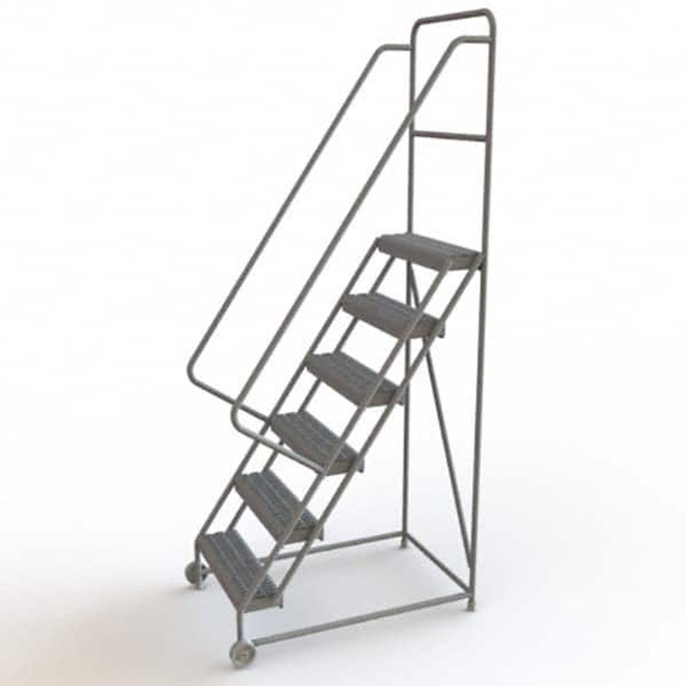 TRI-ARC KDTF106242 Steel Rolling Ladder: 6 Step