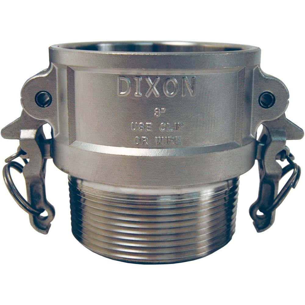 Dixon Valve & Coupling RB100BL Suction & Discharge Hose Couplings; Type: Type B Coupler ; Coupling Type: Cam & Groove ; Coupling Descriptor: Boss-Lock Coupler x MNPT ; Material: Stainless Steel ; Coupler Size (Fractional Inch): 1 ; Thread Size: 1