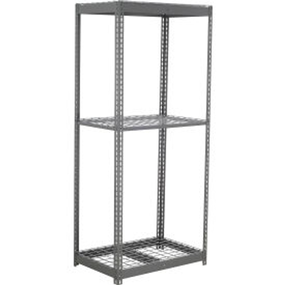 Global Industrial 3 Shelf Standard Duty Boltless Shelving Starter 36""W x 18""D x 72""H Wire Deck p/n B3165708