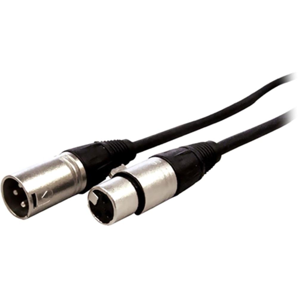 VCOM INTERNATIONAL MULTI MEDIA Comprehensive XLRP-XLRJ-6ST  Standard Series XLR Plug to Jack Audio Cable 6ft - 6 ft XLR Audio Cable for Audio Device - First End: 1 x XLR Microphone - Male - Second End: 1 x XLR Microphone - Female - Shielding - Nickel