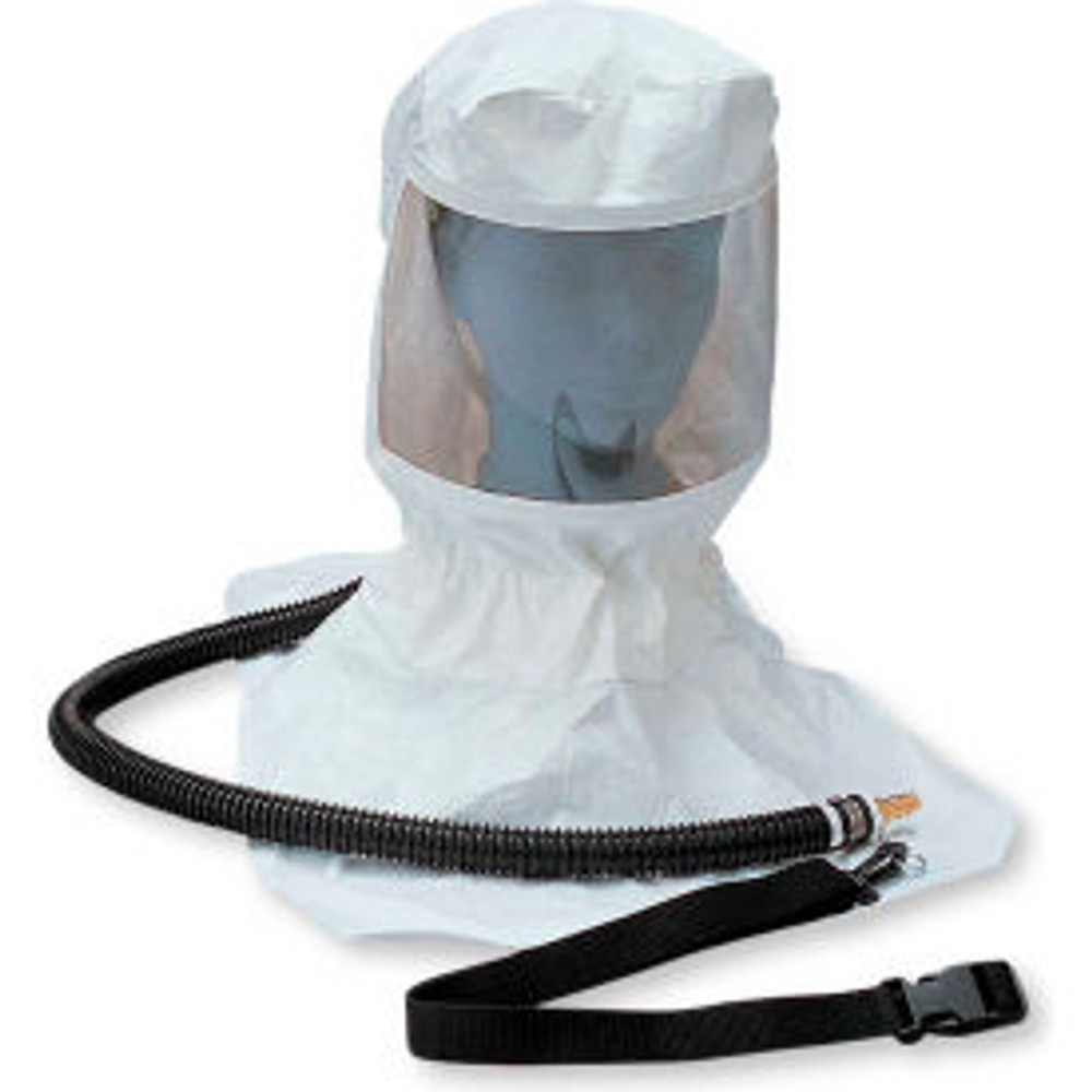 Allegro Industries Allegro 9910 Tyvek™ Supplied Air Respirator Hood With OBAC Fitting Belt Clip & Suspension p/n 9910*****##*