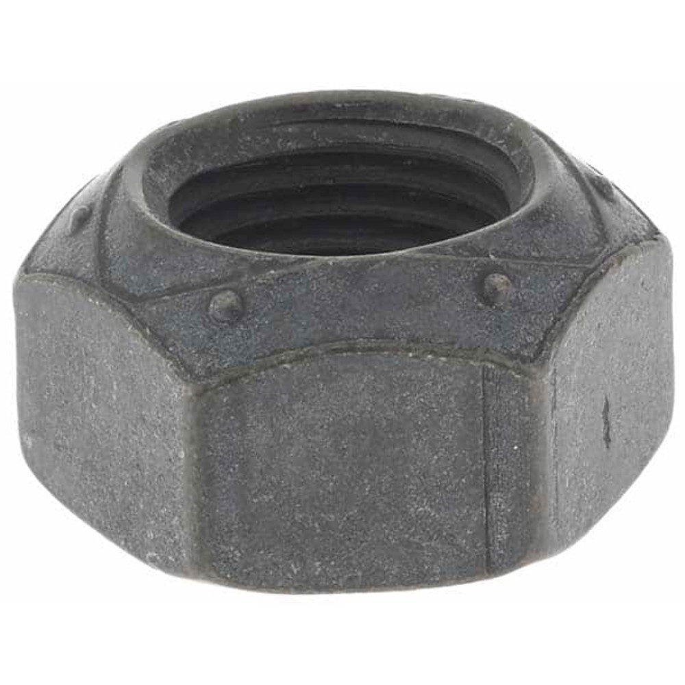 MSC 36580 Hex Lock Nut: Distorted Thread, 9/16-18, Grade L9 Steel, Uncoated with Wax