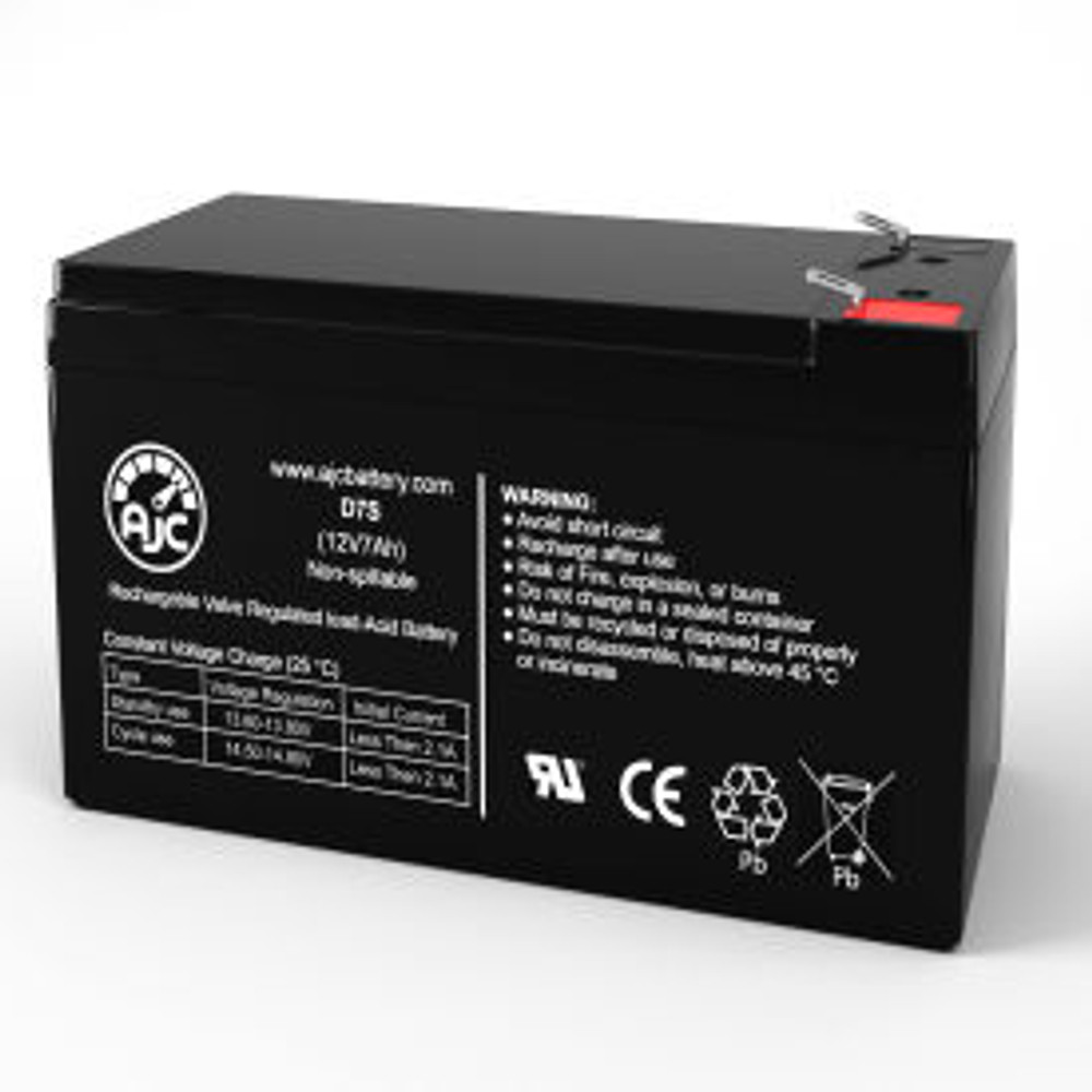 Battery Clerk LLC AJC® Universal Power Group UB1270FR Sealed Lead Acid Replacement Battery 7Ah 12V F2 p/n AJC-D7S-F2-V-0-191665