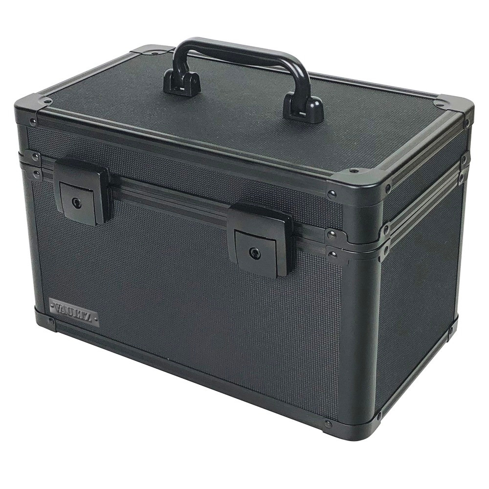 IDEASTREAM CONSUMER PRODUCTS IdeaStream VZ00121  Metal Divided Storage Box, 8inH x 7inW x 7inD, Black
