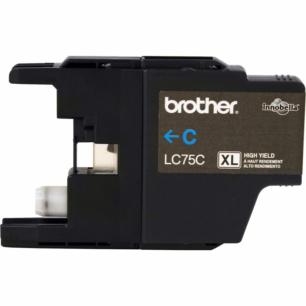 BROTHER INTL CORP Brother LC75C  LC75C Cyan Ink Cartridge, LC75C