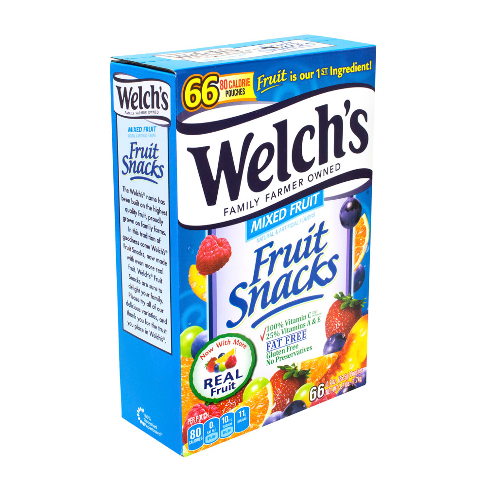 THE PROMOTION IN MOTION COMPANIES, INC. 209-00320 Welchs Mixed Fruit Snacks, 0.9 oz., Box Of 66 Pouches