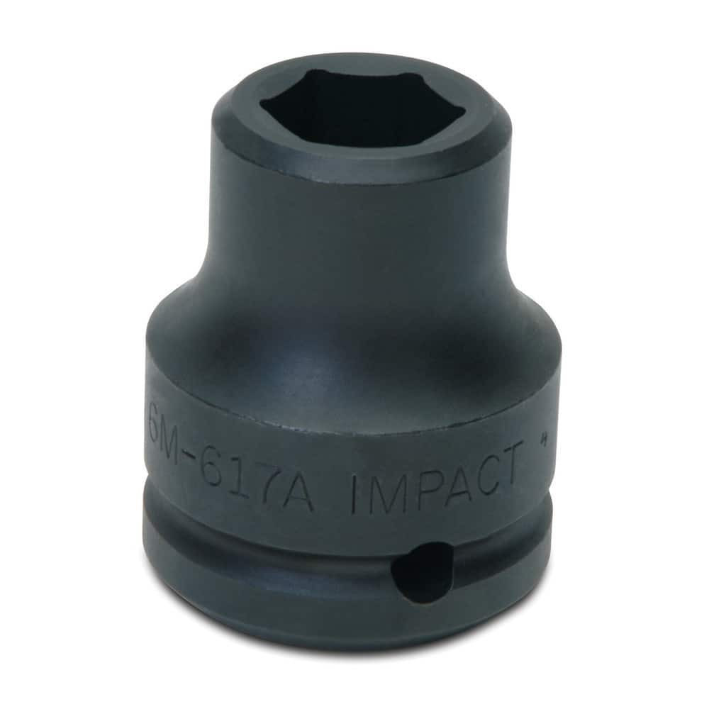 Williams 6M-620A Impact Sockets; Number Of Points: 6 ; Drive Style: Square ; Overall Length (mm): 50.8mm ; Material: Steel ; Finish: Black Oxide ; Insulated: No