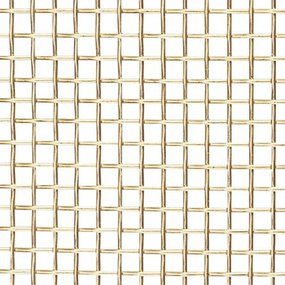 Value Collection B01801801701212 Wire Cloth: 27 Wire Gauge, 0.017" Wire Dia, Brass