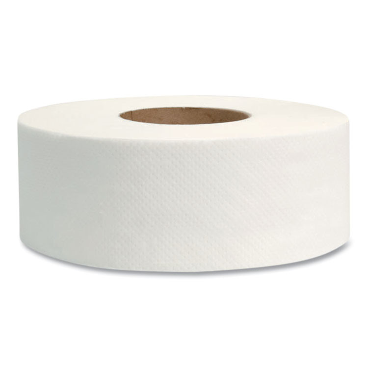 MORCON Tissue 129X Jumbo Bath Tissue, Septic Safe, 2-Ply, 3.3" x 500 ft, White, 12 Rolls/Carton