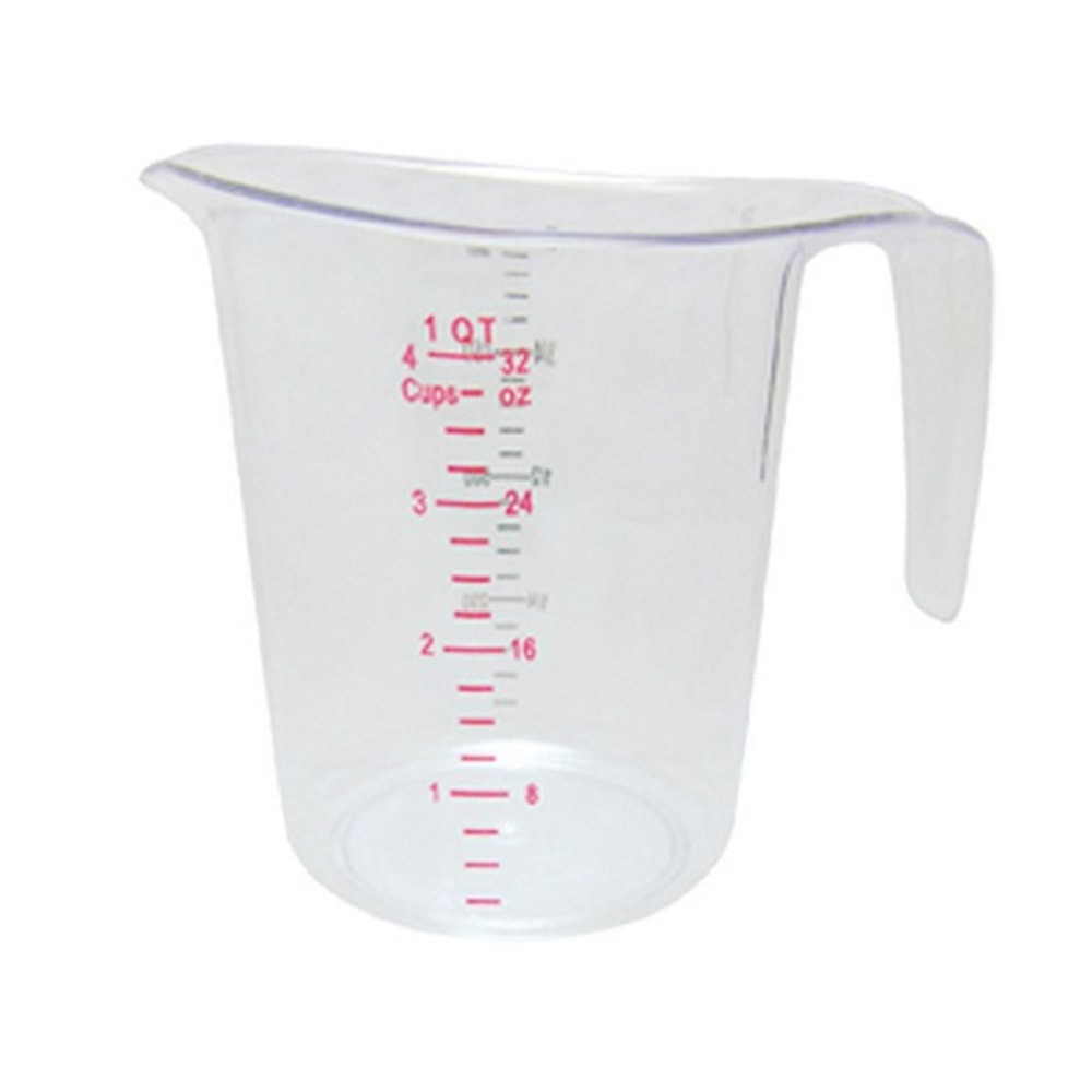 WINCO PMCP-100  Liquid Measuring Cup, 1 Qt, Clear