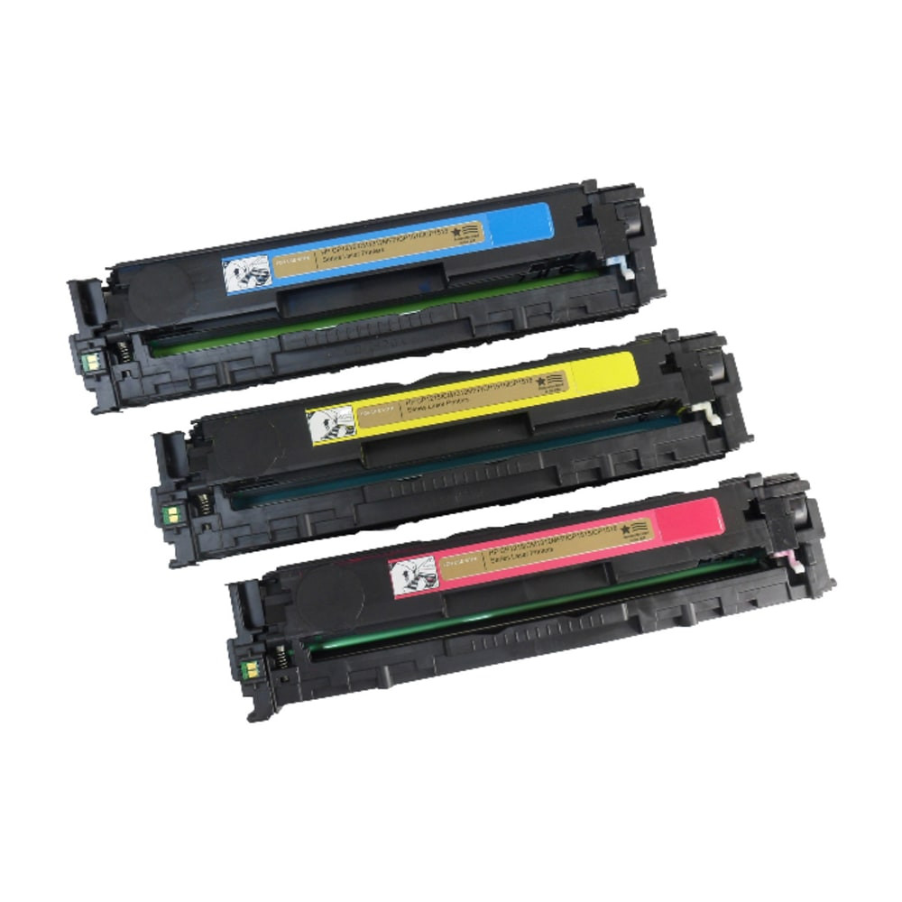 IMAGE PROJECTIONS WEST, INC. Hoffman Tech 54T-59A-HTI  Remanufactured Cyan, Magenta, Yellow Toner Cartridge Replacement For HP 125A, CE259A, Pack Of 3, 54T-59A-HTI