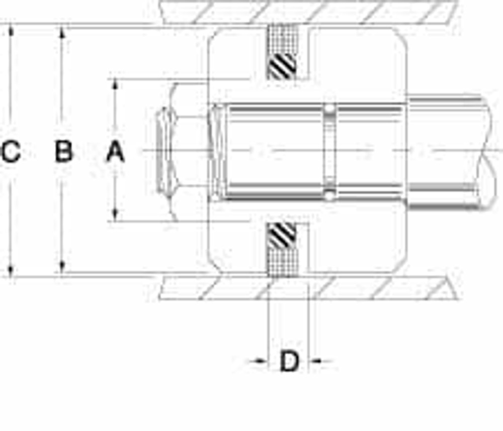 Value Collection TPS1400-44 Air Cylinder Accessory: Glassfilled Polytetrafluoroethylene