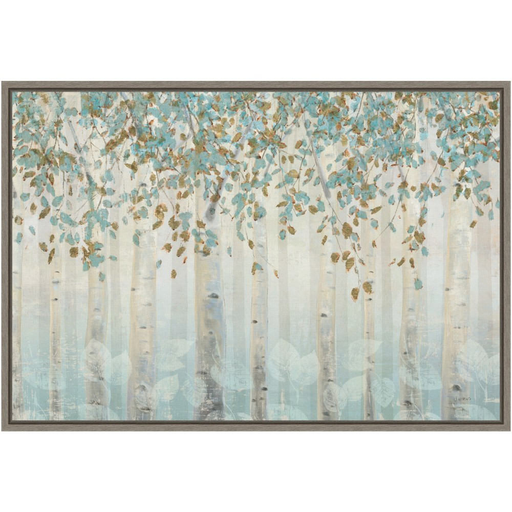 UNIEK INC. Amanti Art A42704078666  Dream Forest I by James Wiens Framed Canvas Wall Art Print, 16inH x 23inW, Greywash