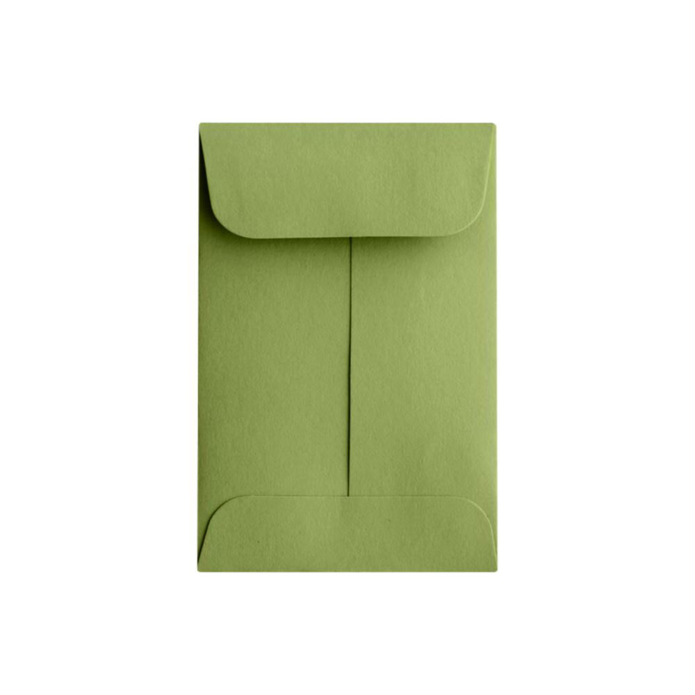 ACTION ENVELOPE EX1CO-27-500 LUX Coin Envelopes, #1, Gummed Seal, Avocado Green, Pack Of 500
