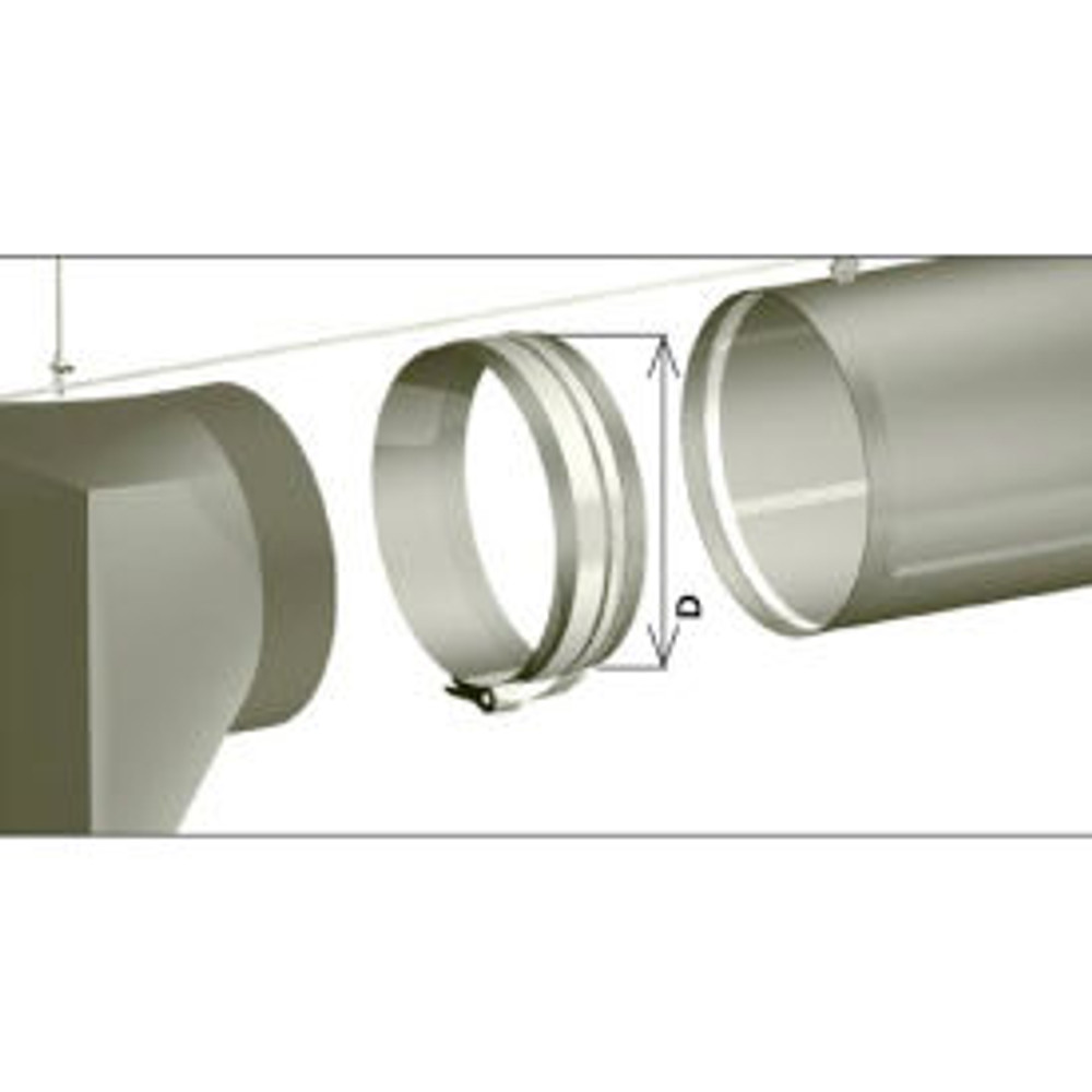 Fabricair Inc. Zip-A-Duct™ 32""  Gray Inlet Section p/n 450132010000