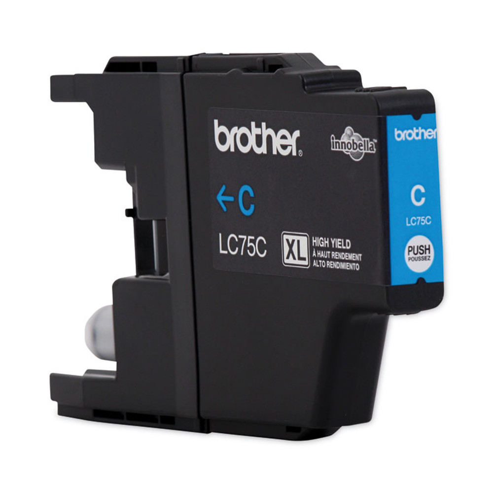 BROTHER INTL. CORP. LC75C LC75C Innobella High-Yield Ink, 600 Page-Yield, Cyan