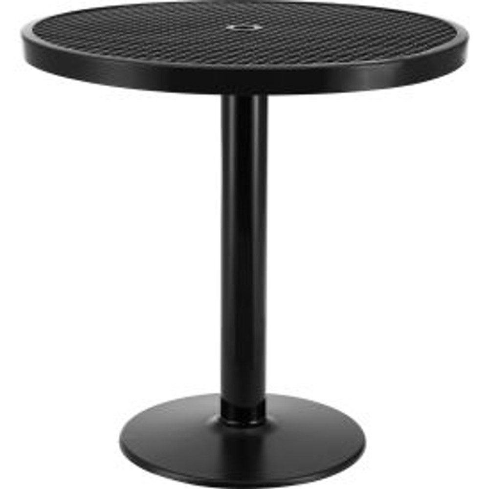 Global Industrial™ 36"" Round Outdoor Counter Height Table 36""H Expanded Metal Black p/n 278002BK