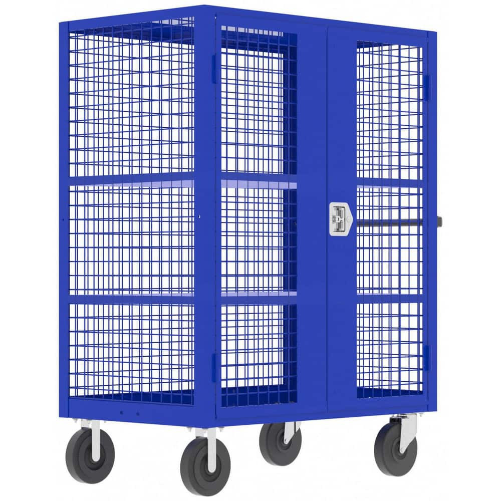 Valley Craft F89058VCBL Carts; Cart Type: Security ; Width (Inch): 30 ; Assembly: Comes Assembled ; Material: Steel ; Length (Inch): 60 ; Load Capacity (Lb. - 3 Decimals): 2000.000