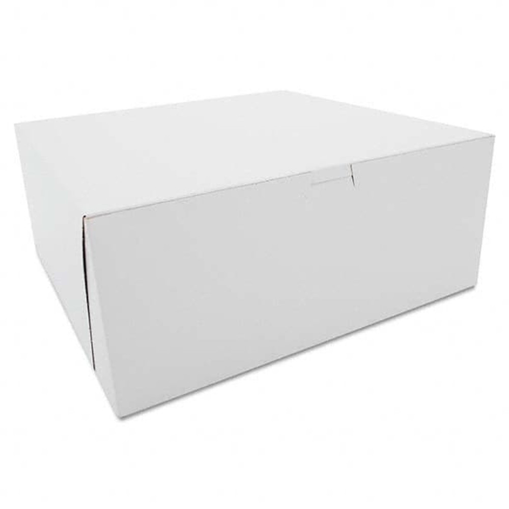 SCT SCH0987 Tuck-Top Bakery Boxes, Paperboard, White, 12 x 12 x 5