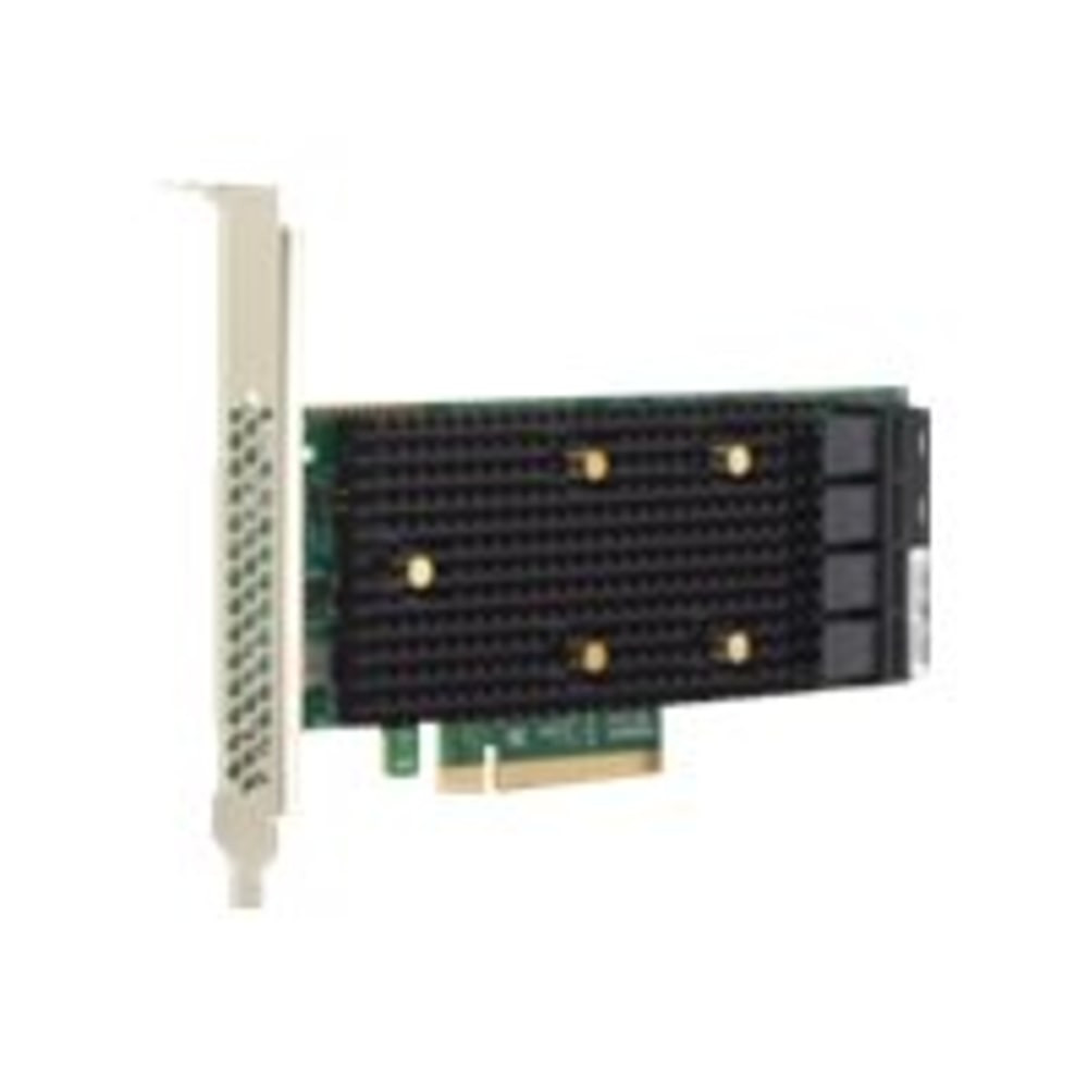 LSI LOGIC Broadcom 05-50077-02  HBA 9500-16i Tri-Mode - Storage controller - 16 Channel - SATA 6Gb/s / SAS 12Gb/s / PCIe 4.0 (NVMe) - PCIe 4.0 x8