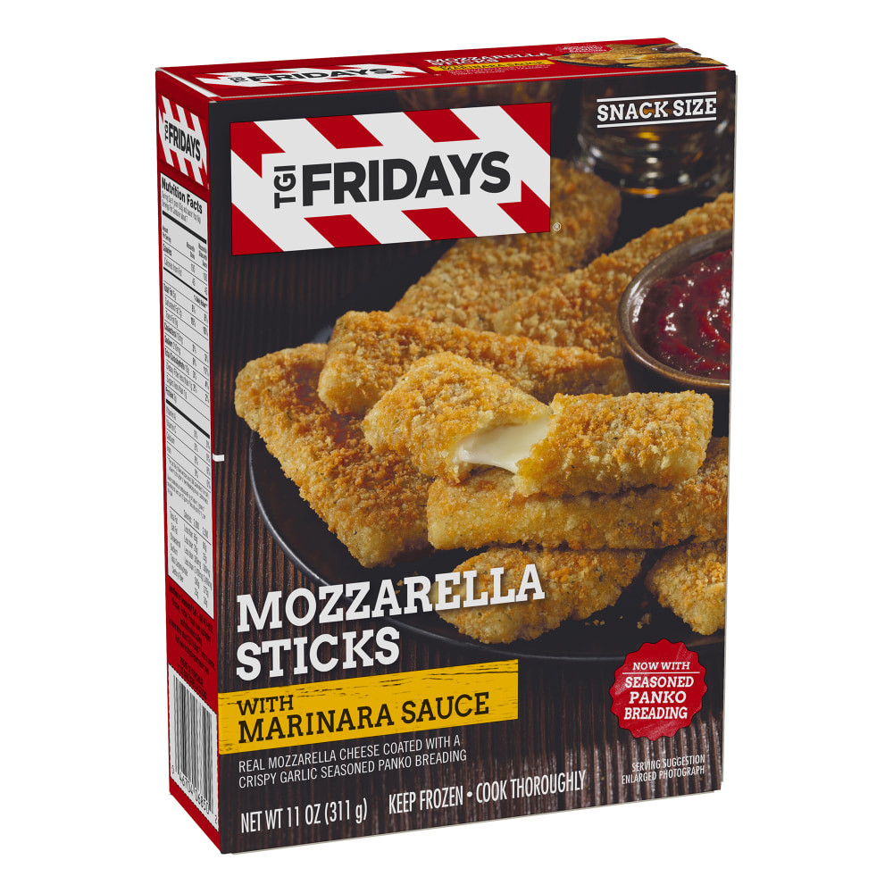 NATIONAL BRAND 68509 TGI Fridays Mozzarella Sticks With Marinara Sauce, 11 Oz, Pack Of 4 Meals