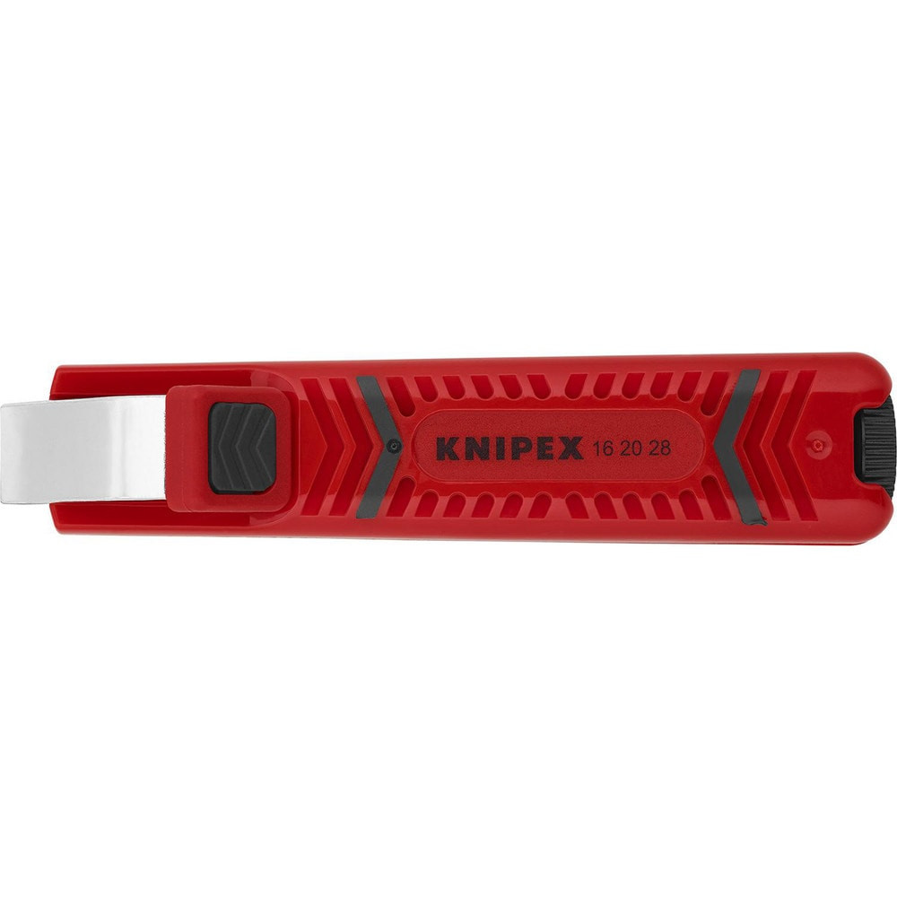 Knipex 16 20 28 SB Wire & Cable Strippers; Maximum Capacity: 5/16" to 1 1/8" (8.0 - 28.0 mm) ; Type: Dismantling Tools ; Minimum Wire Gauge: 8-10 AWG ; Insulated: No ; Wire Type: General Purpose ; Body Material: Plastic