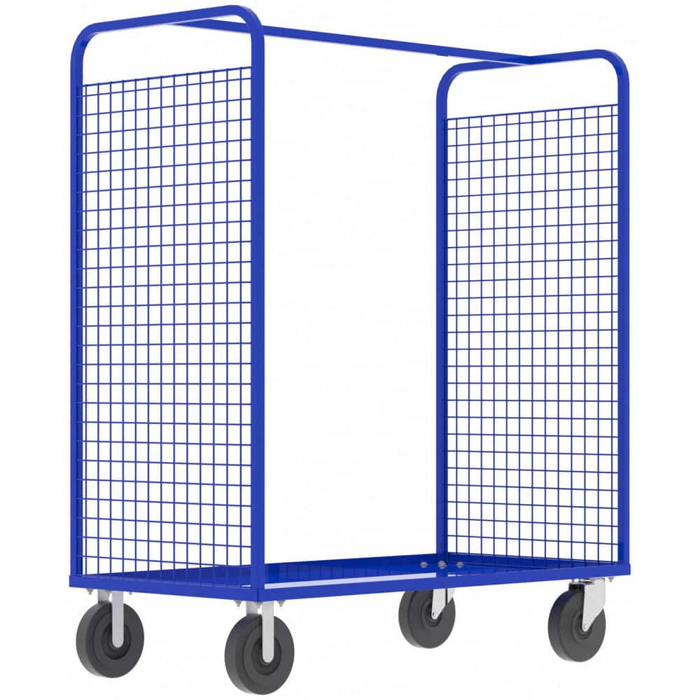 Valley Craft F89254VCBL Carts; Cart Type: Cage ; Width (Inch): 30 ; Assembly: Comes Assembled ; Material: Steel ; Length (Inch): 57 ; Load Capacity (Lb. - 3 Decimals): 1600.000