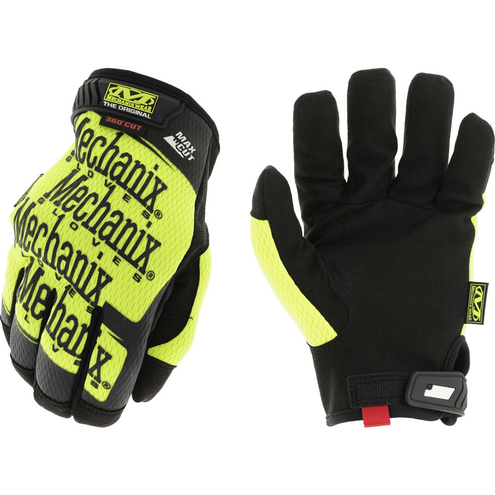 Mechanix Wear MCMG-X91-009 Cut & Puncture Resistant Gloves; Glove Type: Cut-Resistant; Puncture-Resistant ; Primary Material: ArmorCore; Leather ; Women's Size: Small ; Men's Size: Medium ; Color: Fluorescent Yellow ; Lining Material: ArmorCore