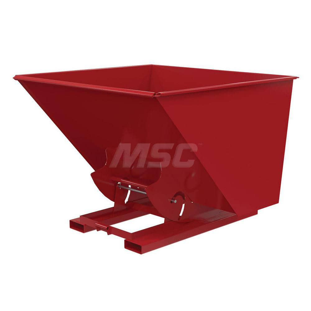 Vestil D-250-MD-NB-SR Stationary Tilt Hopper: 4,000 lb Capacity, 70" Wide, 69" Long, 52" High