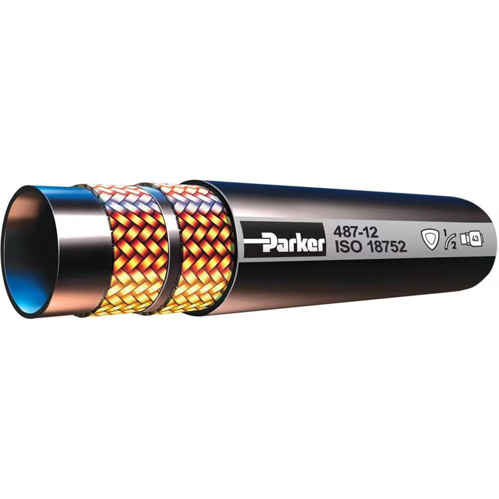 Parker 487ST-10 -10 Hose Size, 5/8" ID x 0.94" OD, 4,000 psi Work Pressure Hydraulic Hose