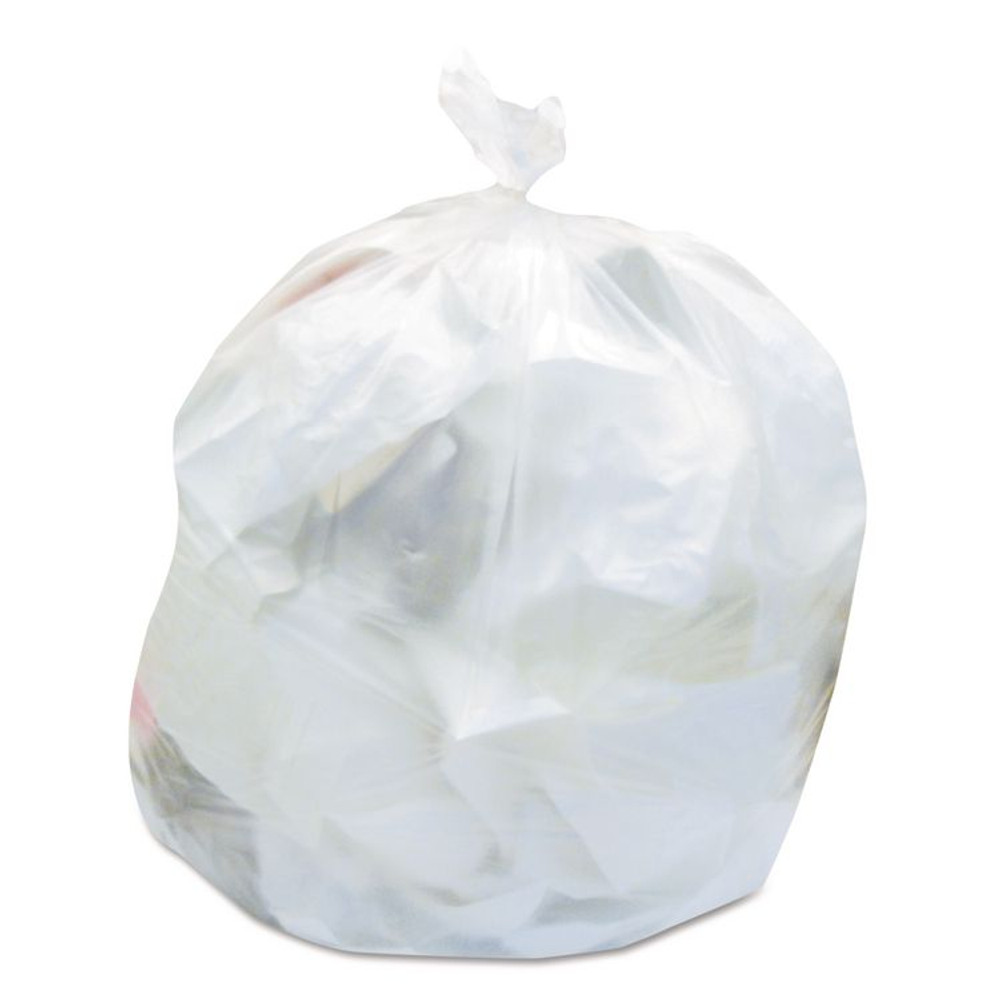 HERITAGE Z4833RNR01 High-Density Waste Can Liners, 16 gal, 6 mic, 24" x 33", Natural, 50 Bags/Roll, 20 Rolls/Carton