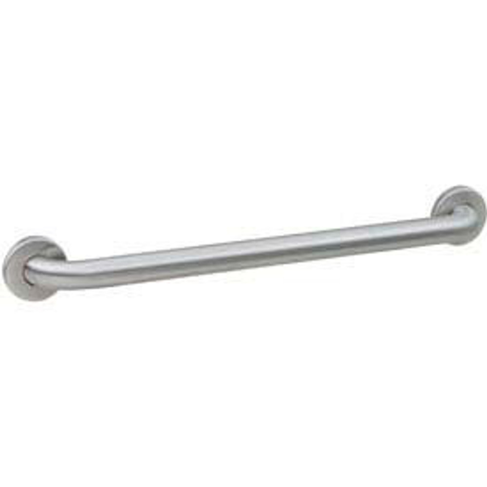 Bobrick Washroom Equipment Inc Bobrick® 1-1/4"" Dia. Straight Peened Grab Bar - 24""W - B5806.99x24 p/n B5806.99x24