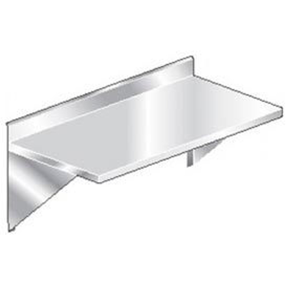 Aero Manufacturing Co. Aero Manufacturing 3TWMB-2460 16 Gauge Wall Mount Table 304 Stainless Steel - 4"" Backsplash 60 x 24 p/n 3TWMB-2460