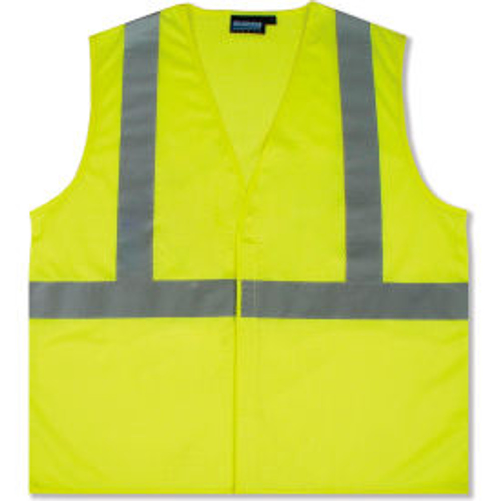 Erb Industries Inc ERB® Aware Wear® S362 ANSI Class 2 Economy Mesh Safety Vest Hook & Loop Closure M Lime p/n WEL61425HLMD