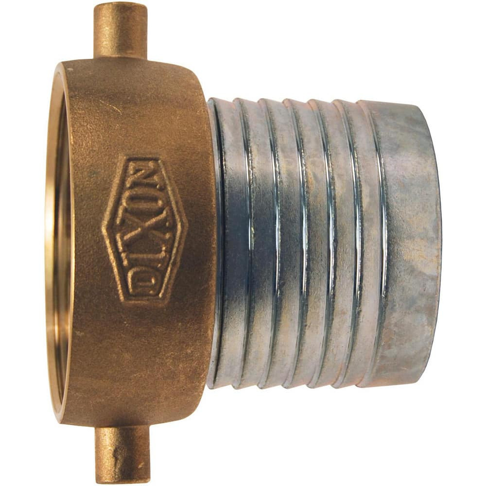 Dixon Valve & Coupling FCSB200 Suction & Discharge Hose Couplings; Type: Steel King Short Shank Suction Coupling ; Coupling Type: Female Suction Coupling ; Coupling Descriptor: Plated Steel Shank w/Brass Nut ; Material: Plated Steel ; Coupler Size (F