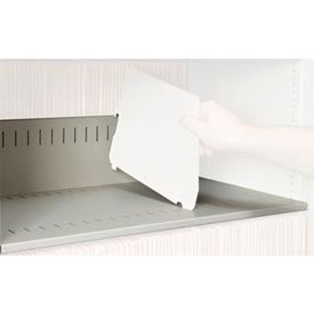 Datum Filing Systems Rotary File Cabinet Components Slotted Shelf Letter Depth Bone White p/n XSLT-T15