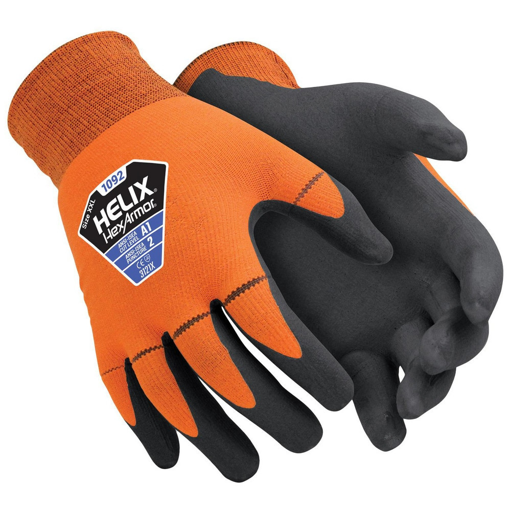 HexArmor. 1092-XXXL (12) Cut & Puncture Resistant Gloves; Glove Type: General Purpose ; Coating Coverage: Palm & Fingertips ; Coating Material: Foam Nitrile ; Primary Material: Nylon Blend ; Gender: Unisex ; Men's Size: 3X-Large