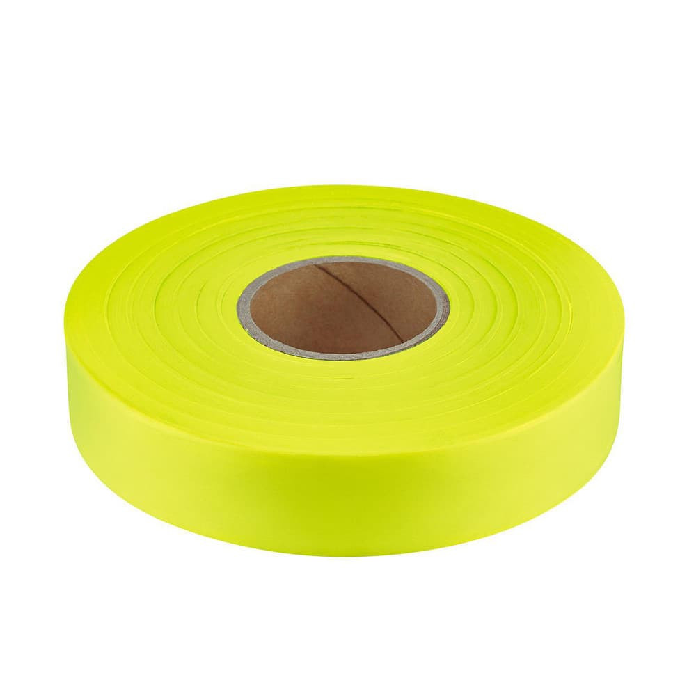 Empire Level 77-064 Barricade & Flagging Tape; Legend: None ; Material: Plastic ; Overall Length: 600.00 ; Color: Yellow ; Features: Fluorescent Color Options: Pink, Orange, Yellow