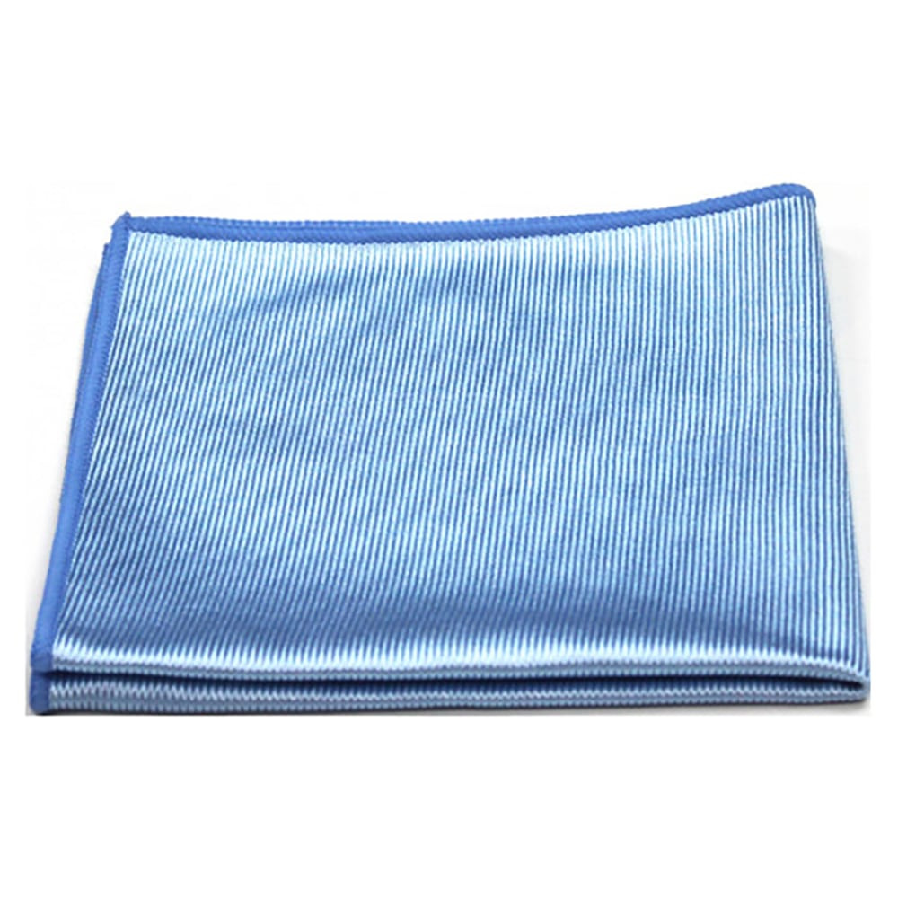 R&R TEXTILE MILLS INC 73040-180 Pro-Clean Basics Microfiber Glass Cloths, 16in x 16in, Blue, Pack Of 180 Cloths