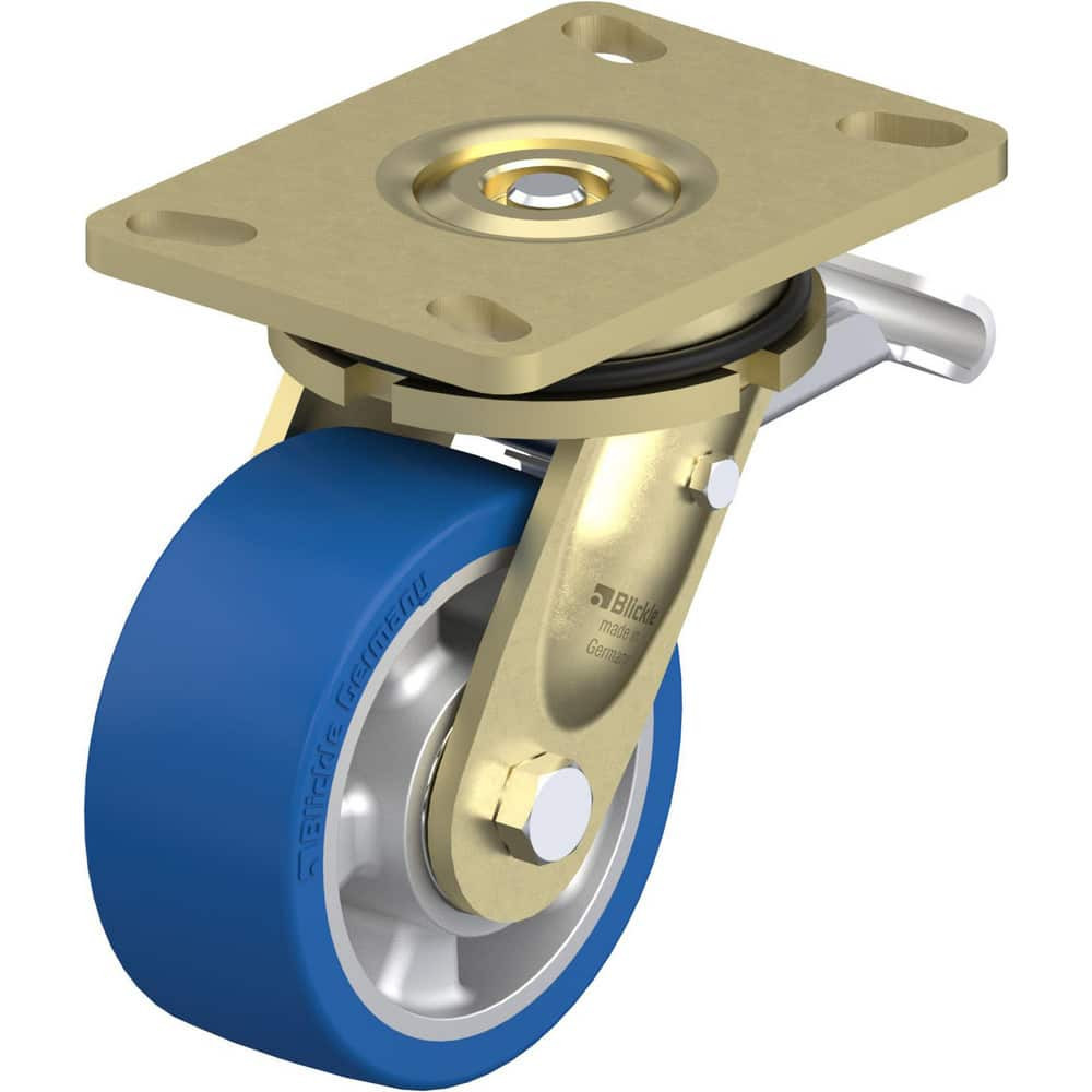 Blickle 910490 Top Plate Casters; Mount Type: Plate ; Number of Wheels: 1.000 ; Wheel Diameter (Inch): 8 ; Wheel Material: Polyurethane ; Wheel Width (Inch): 2 ; Wheel Color: Green