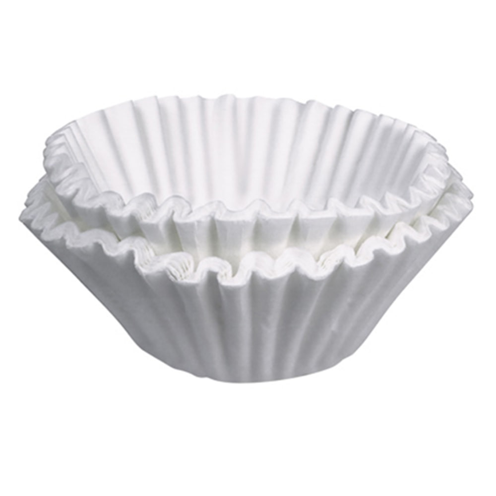 PACKAGING DYNAMICS 20115.0000PK BUNN Flat-Bottom Commercial Coffee Filters, 12 Cup, White, Pack Of 500