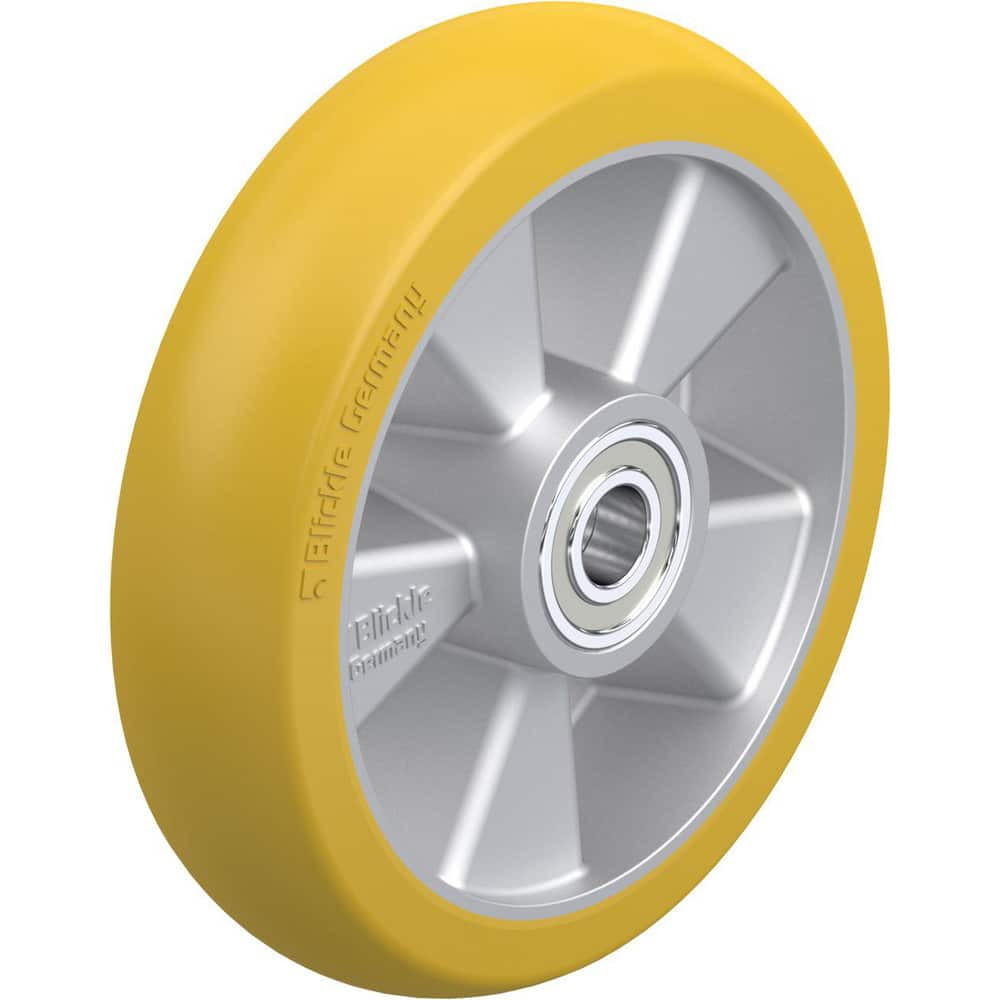 Blickle 856687 Caster Wheels; Wheel Type: Rigid; Swivel ; Load Capacity: 1765 ; Bearing Type: Ball ; Wheel Core Material: Die-Cast Aluminium ; Wheel Material: Polyurethane ; Wheel Color: Light Brown