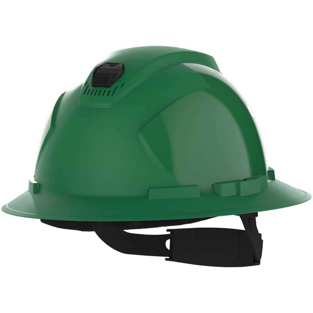 HexArmor. 16-22004 Hard Hats; Hard Hat Style: Full Brim ; Color: Green ; Adjustment Type: Ratchet; Adjustable ; Application: Construction; Energy Company; Impact-Resistant; Water-Resistant ; Material: ABS ; ANSI Type: ANSI/ISEA Z89.1; I