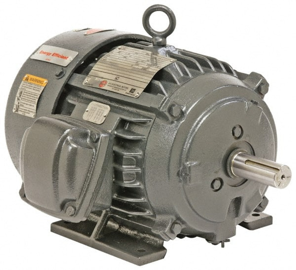 US Motors HC125E2C Three Phase Energy Efficient AC Motor: TEFC Enclosure